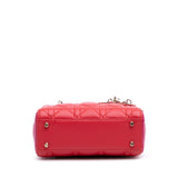 Dior Mini Bicolor Lambskin Cannage Lady Dior
