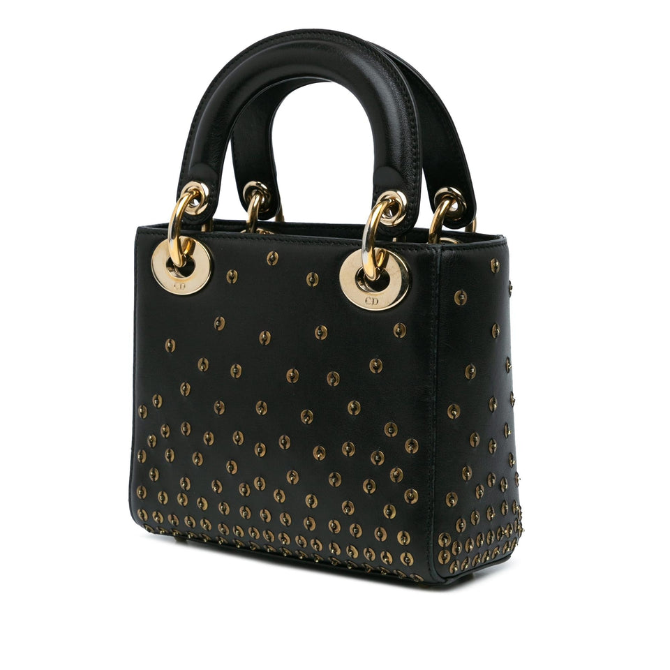 Dior Mini Calfskin Embellished Lady Dior