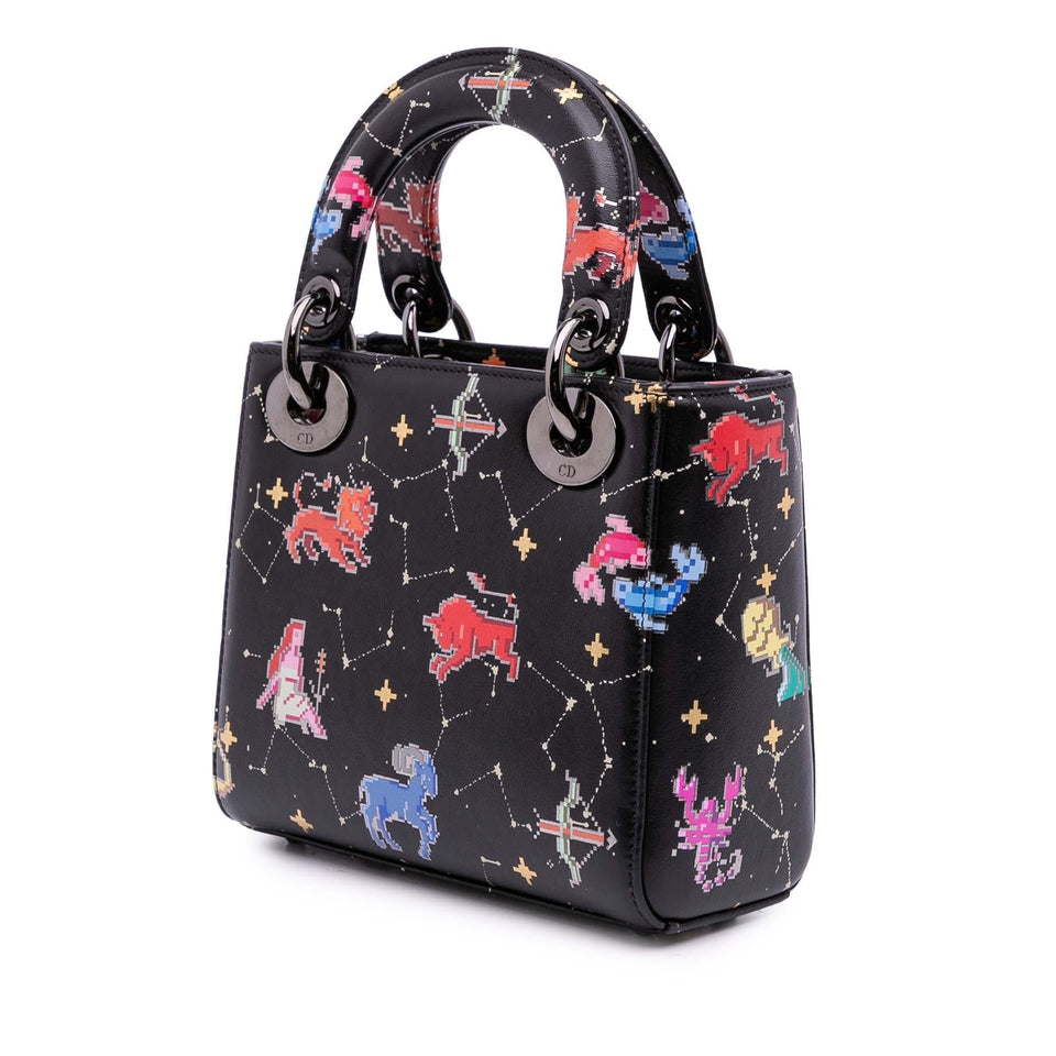 Dior Mini Calfskin Pixel Zodiac Lady Dior