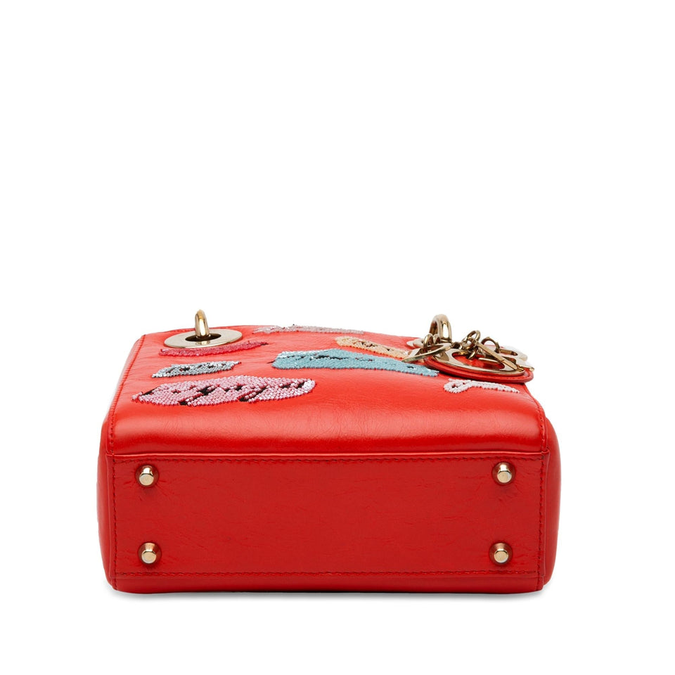Dior Mini Calfskin Sequin Embellished Lady Dior (SHG-jwI5RT)