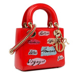 Dior Mini Calfskin Sequin Embellished Lady Dior