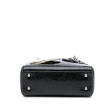 Dior Mini Ceramic Effect Deerskin Jeweled Swan Lady Dior