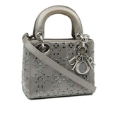 Dior Mini Crystal-Embellished Satin Lady Dior (SHG-s77LCa)