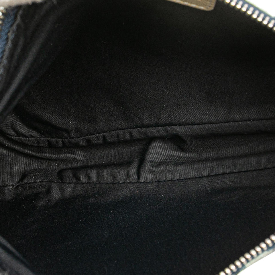 Dior Mini Diorissimo Canvas Saddle Pochette