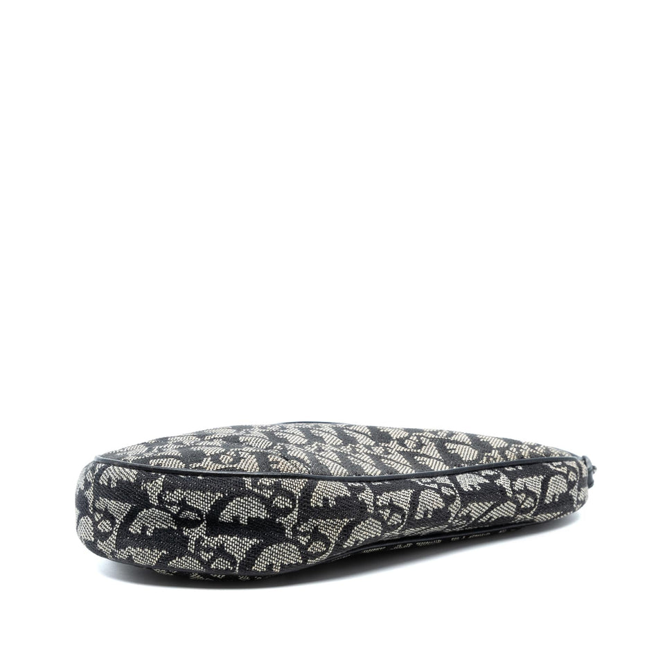 Dior Mini Diorissimo Canvas Saddle Pochette