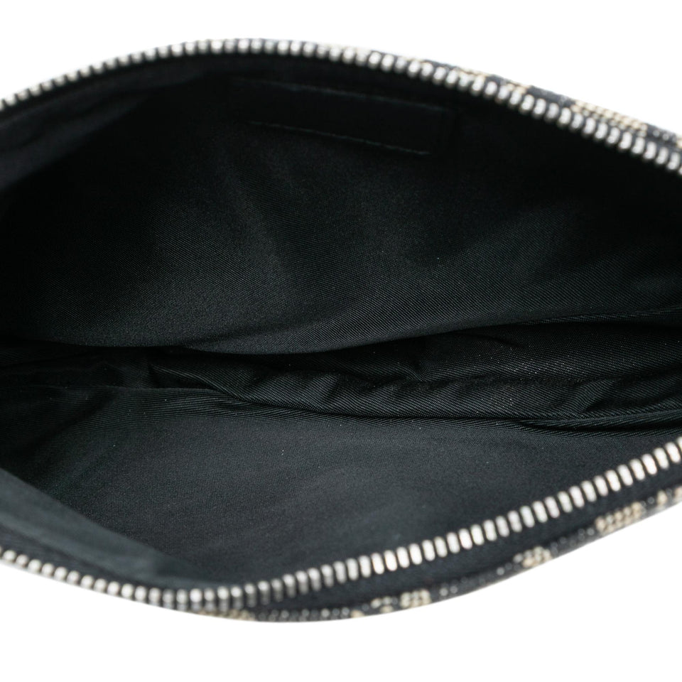 Dior Mini Diorissimo Canvas Saddle Pochette
