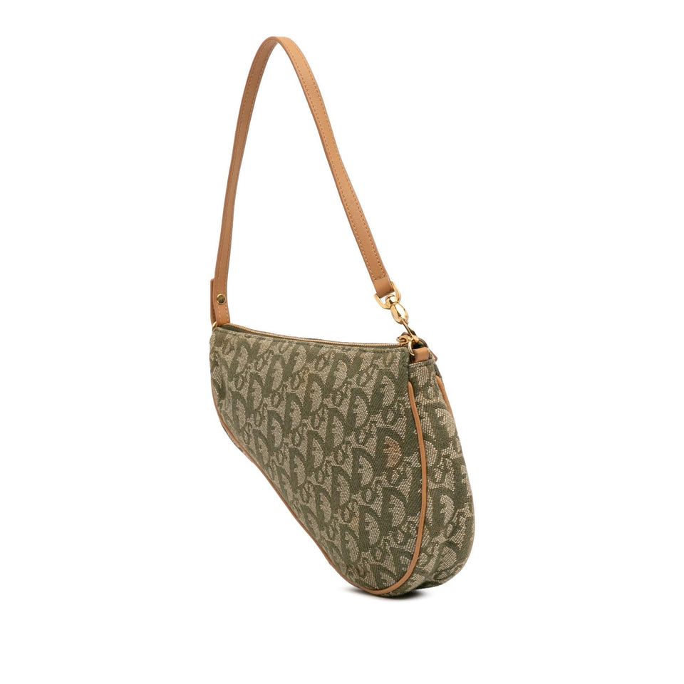 Dior Mini Diorissimo Canvas Saddle Pochette