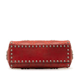 Dior Mini Embossed Calfskin Cannage Studded Lady Dior