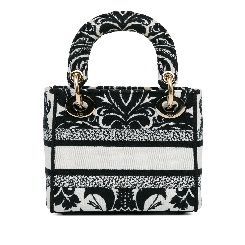 Dior Mini Embroidered Canvas Lady D-Lite (SHG-rfOZmE)