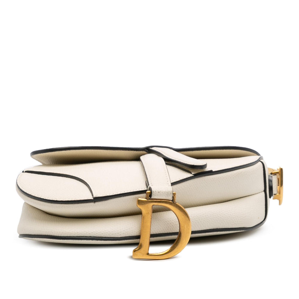 Dior Mini Grained Calfskin Saddle Bag
