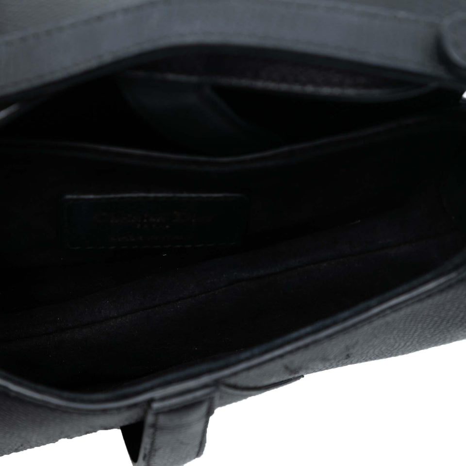 Dior Mini Grained Calfskin Saddle Bag