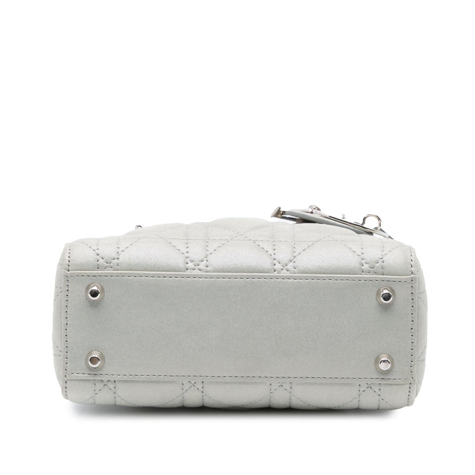 Dior Mini Iridescent Lambskin Cannage Lady Dior