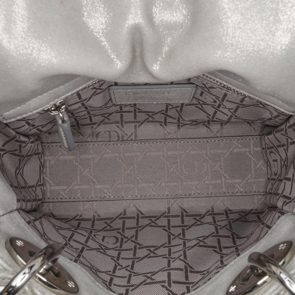 Dior Mini Iridescent Lambskin Cannage Lady Dior