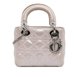 Dior Mini Iridescent Lambskin Cannage Lady Dior