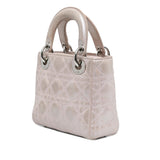 Dior Mini Iridescent Lambskin Cannage Lady Dior