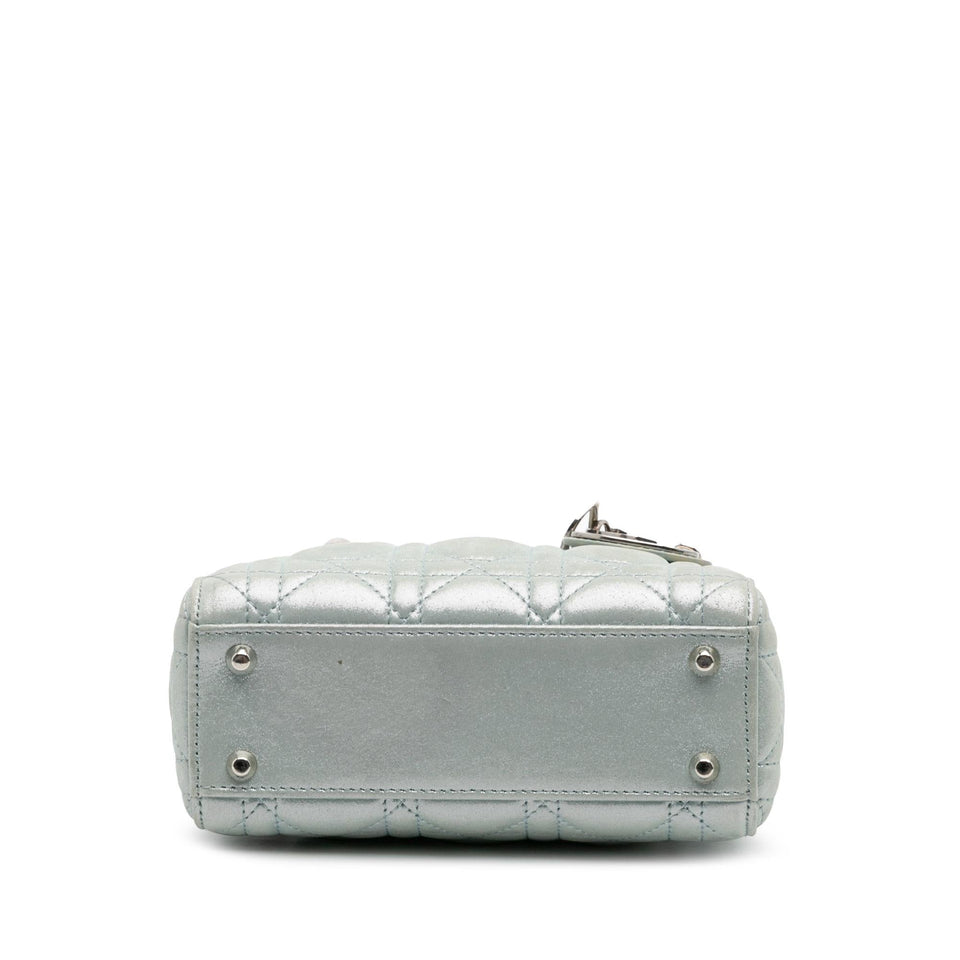 Dior Mini Iridescent Lambskin Cannage Lady Dior
