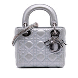 Dior Mini Iridescent Lambskin Cannage Lady Dior