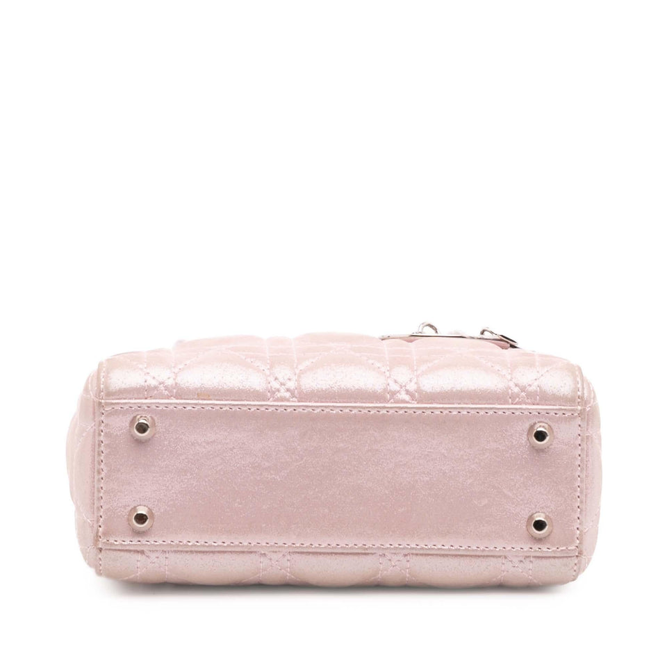 Dior Mini Iridescent Lambskin Cannage Lady Dior