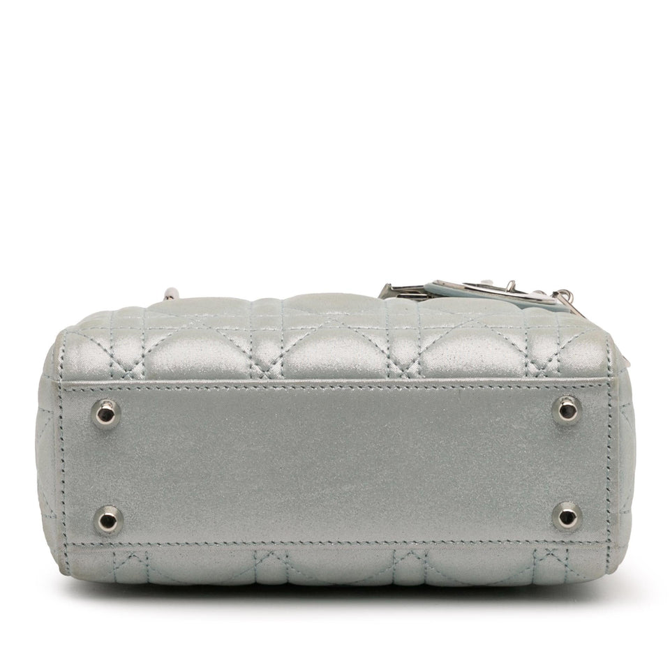 Dior Mini Iridescent Lambskin Cannage Lady Dior