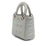Dior Mini Iridescent Lambskin Cannage Lady Dior