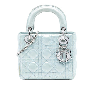 Dior Mini Iridescent Lambskin Cannage Lady Dior