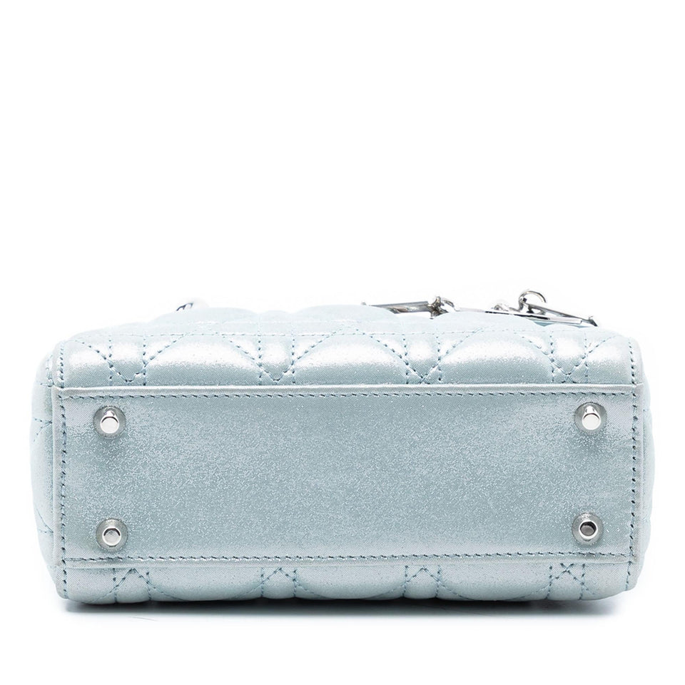 Dior Mini Iridescent Lambskin Cannage Lady Dior