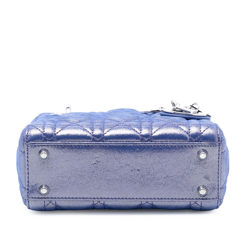 Dior Mini Iridescent Lambskin Cannage Lady Dior
