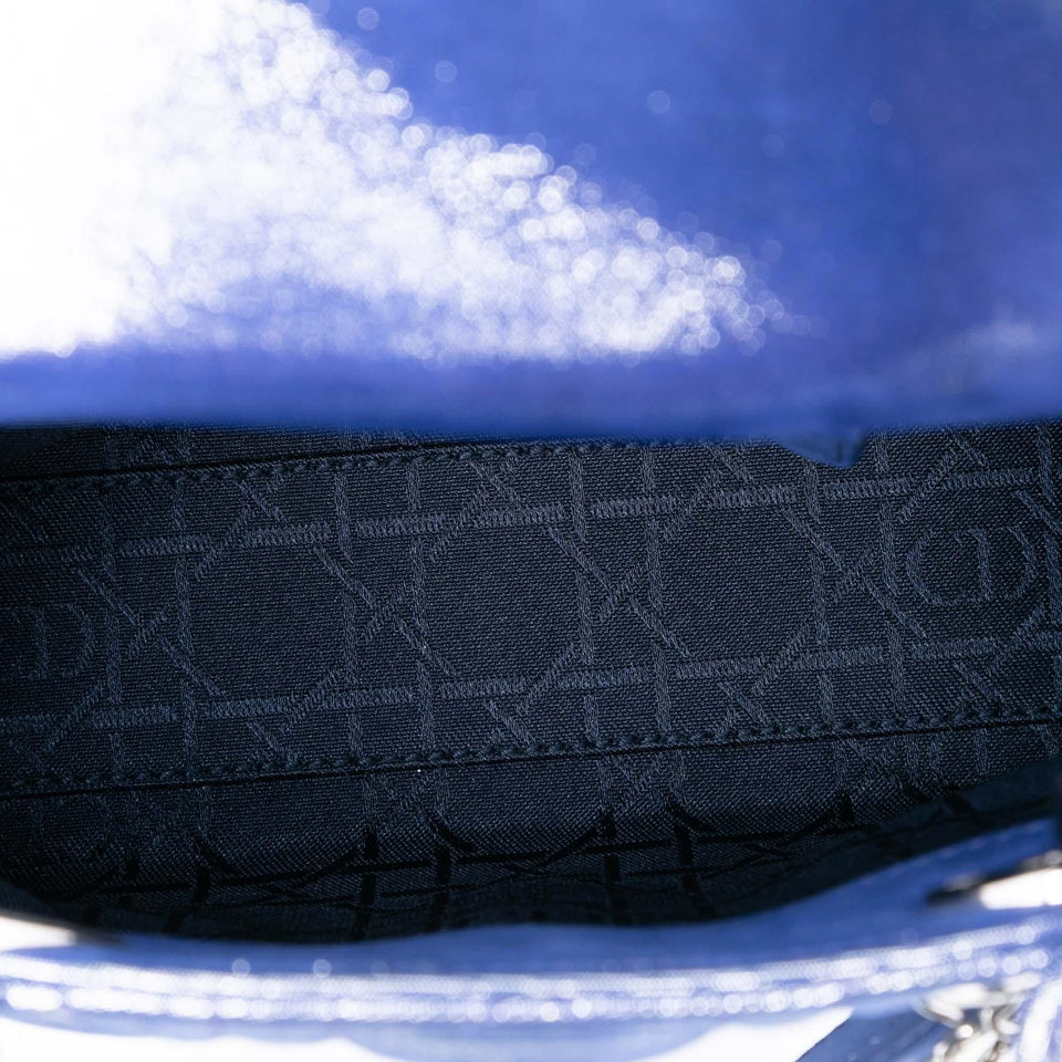 Dior Mini Iridescent Lambskin Cannage Lady Dior