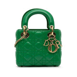 Dior Mini Lambskin Cannage Lady Dior (SHG-Lllqu0)