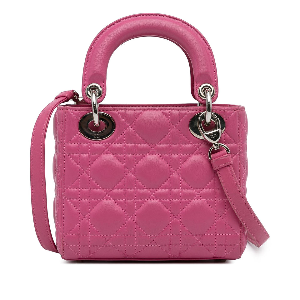 Dior Mini Lambskin Cannage Lady Dior