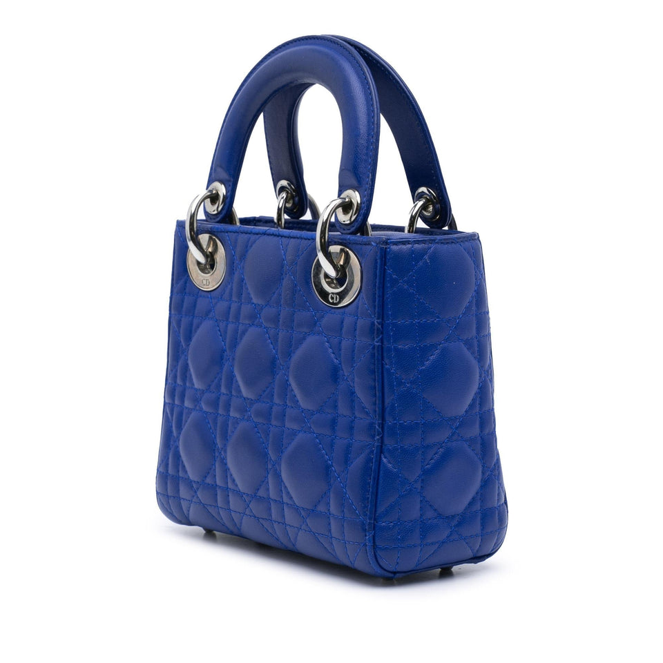 Dior Mini Lambskin Cannage Lady Dior