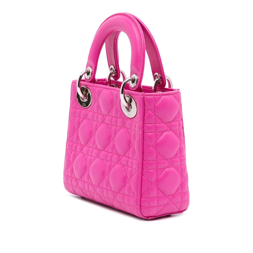 Dior Mini Lambskin Cannage Lady Dior