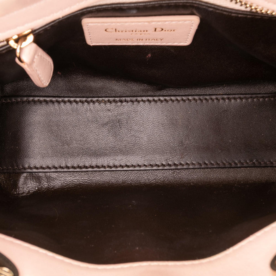Dior Mini Lambskin Cannage Lady Dior
