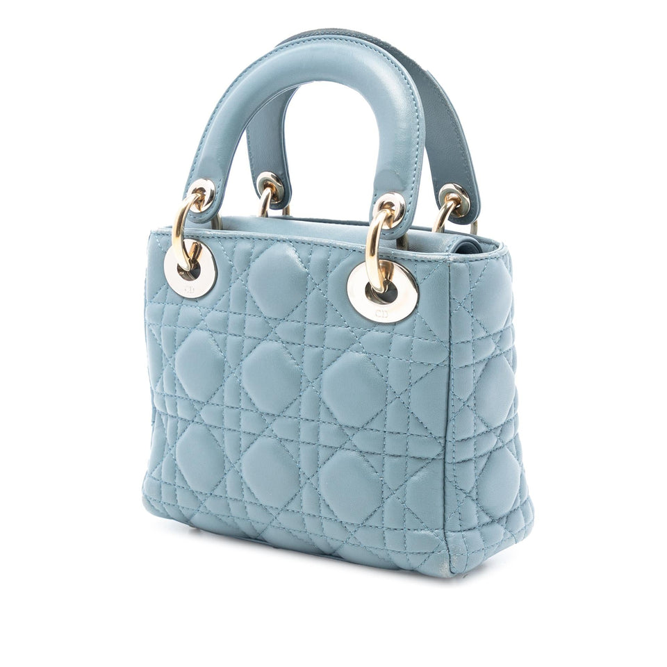 Dior Mini Lambskin Cannage Lady Dior
