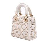 Dior Mini Lambskin Cannage Lucky Star Studded Lady Dior