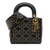 Dior Mini Lambskin Cannage Studded Supple Lady Dior