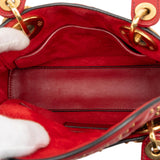 Dior Mini Lambskin Cannage Studded Supple Lady Dior