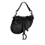 Dior Mini Lambskin Floral Applique Saddle (SHG-PaUICp)