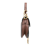 Dior Mini Leather Saddle Bag (SHG-yOAanD)