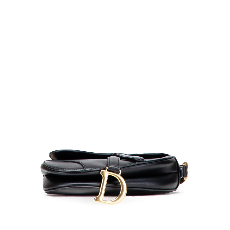 Dior Mini Leather Saddle Bag
