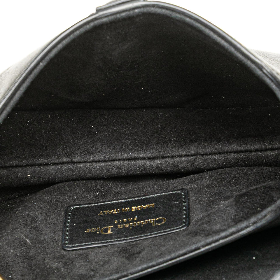 Dior Mini Leather Saddle Bag