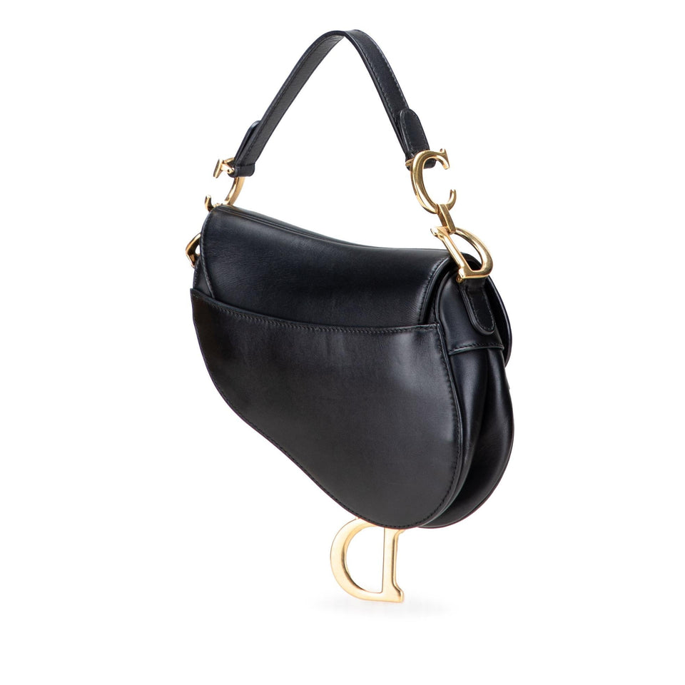 Dior Mini Leather Saddle Bag