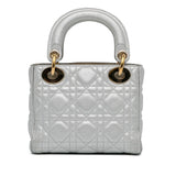 Dior Mini Metallic Calfskin Cannage Supple Lady Dior (SHG-SgmKqY)