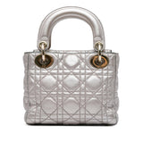Dior Mini Metallic Calfskin Cannage Supple Lady Dior (SHG-faqDpY)