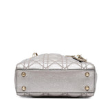 Dior Mini Metallic Calfskin Cannage Supple Lady Dior (SHG-faqDpY)
