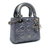 Dior Mini Metallic Lambskin Cannage Lady Dior (SHG-N1MHIR)