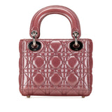 Dior Mini Metallic Lambskin Cannage Lady Dior (SHG-Lg5voT)