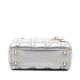 Dior Mini Metallic Lambskin Cannage Lady Dior