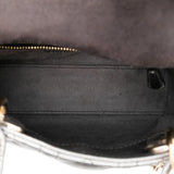 Dior Mini Metallic Lambskin Cannage Lady Dior
