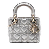 Dior Mini Metallic Lambskin Cannage Lady Dior